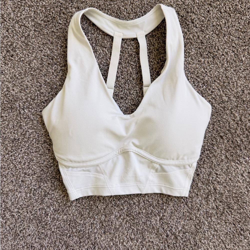 Gymshark x Whitney Simmons Ivory Padded Sports Bra